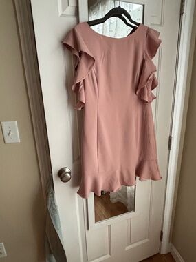 Forever 21 Light Blush Pink Ruffle Dress